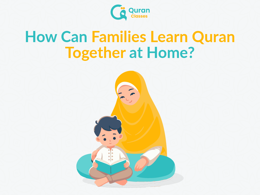 Family reading Quran together at home
